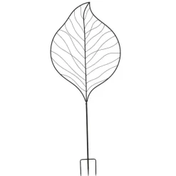 70"H Iron Leaf Trellis Stake