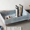 Hole Punched Galvanized Steel Rolling Boot Tray