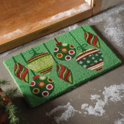 Holiday Ornaments Coir Mat