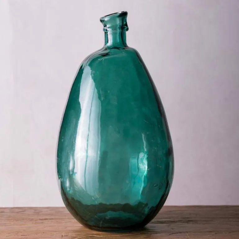19"H Recycled Glass Balloon Vase