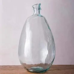 19"H Recycled Glass Balloon Vase