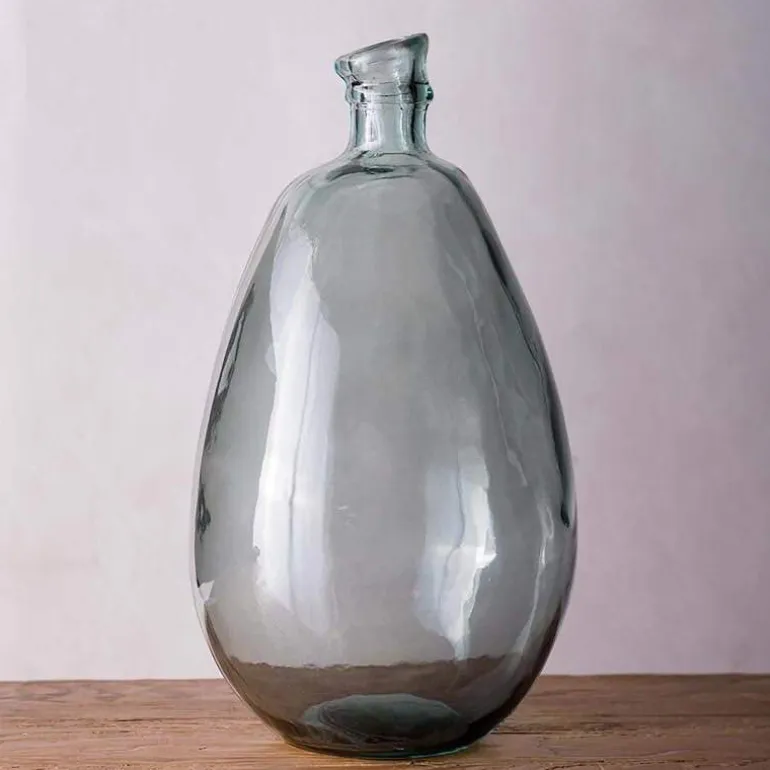 19"H Recycled Glass Balloon Vase