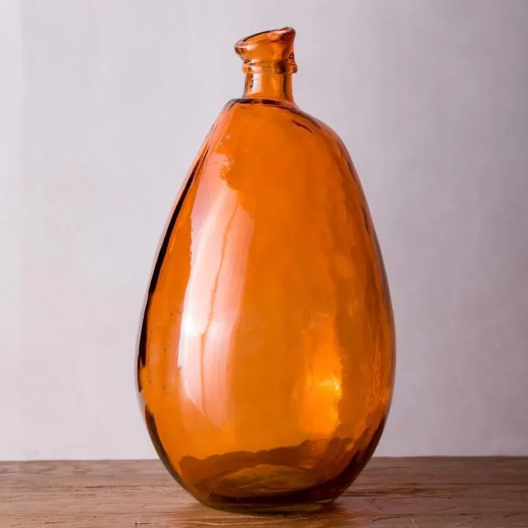 19"H Recycled Glass Balloon Vase