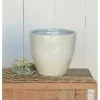 Ice Blue Lucie Ceramic Cachepot