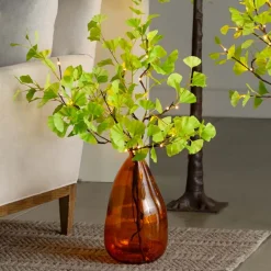 Indoor/ Outdoor Battery-Operated Lighted Ginkgo Branches, Set of 2