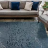 Indoor/ Outdoor Carmel School Of Fish Area Rug, 5 x 7 (navy)