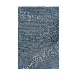 Indoor/ Outdoor Carmel School Of Fish Area Rug, 5 x 7 (navy)