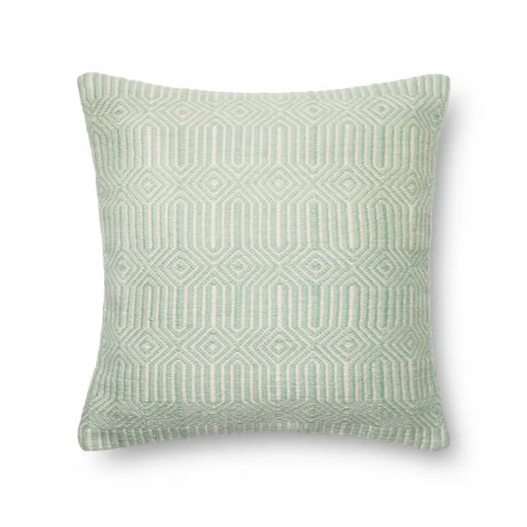 Indoor/Outdoor Colorful Pillow, 22" sq. - Aqua