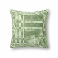 Indoor/Outdoor Colorful Pillow, 22" sq. - Green