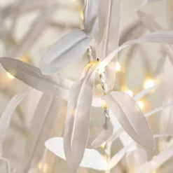 Indoor/ Outdoor Faux Lighted Olive Tree, 5' - White