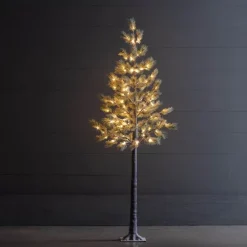 Indoor/Outdoor LED Snowy Pine Tree, 70"H
