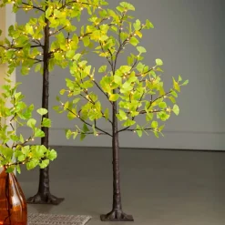 4' Indoor/Outdoor Lighted Gingko Tree