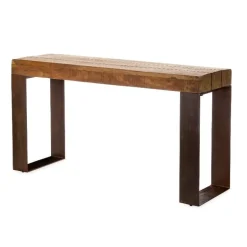 Indoor/ Outdoor Montanha Reclaimed Wood and Metal Console