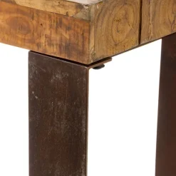 Indoor/ Outdoor Montanha Reclaimed Wood and Metal Console