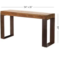 Indoor/ Outdoor Montanha Reclaimed Wood and Metal Console