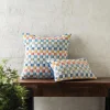Indoor/Outdoor Multi-Colored Checkered Pillows