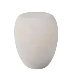 Indoor/ Outdoor River Stone Cast Side Table (stone)