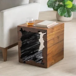 Kanha Teak Wood Stool