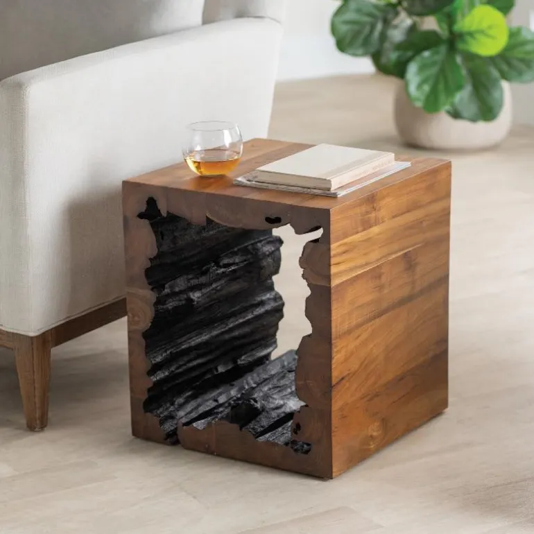 Kanha Teak Wood Stool