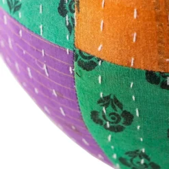 Kantha Sphere Throw Pillow