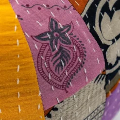 Kantha Sphere Throw Pillow