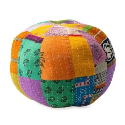 Kantha Sphere Throw Pillow