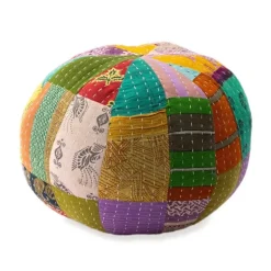 Kantha Sphere Throw Pillow