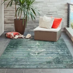 Kermin Indoor/Outdoor Rug Blue