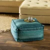 Lagoon Blue Pouf
