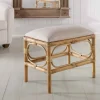 Laguna Rattan Small Bench (white)