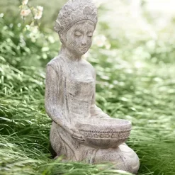 Lakshmi Garden Statue and Bird Bath