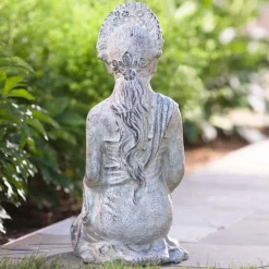 Lakshmi Garden Statue and Bird Bath