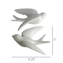 Large Ceramic Sparrows, Set of 2