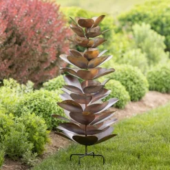 Large-Scale Pinecone Metal Garden Sculpture