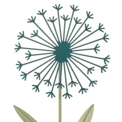 Laser-Cut Metal Wildflower Garden Stakes, Set of 5