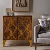 Laser Engraved Feather Cabinet