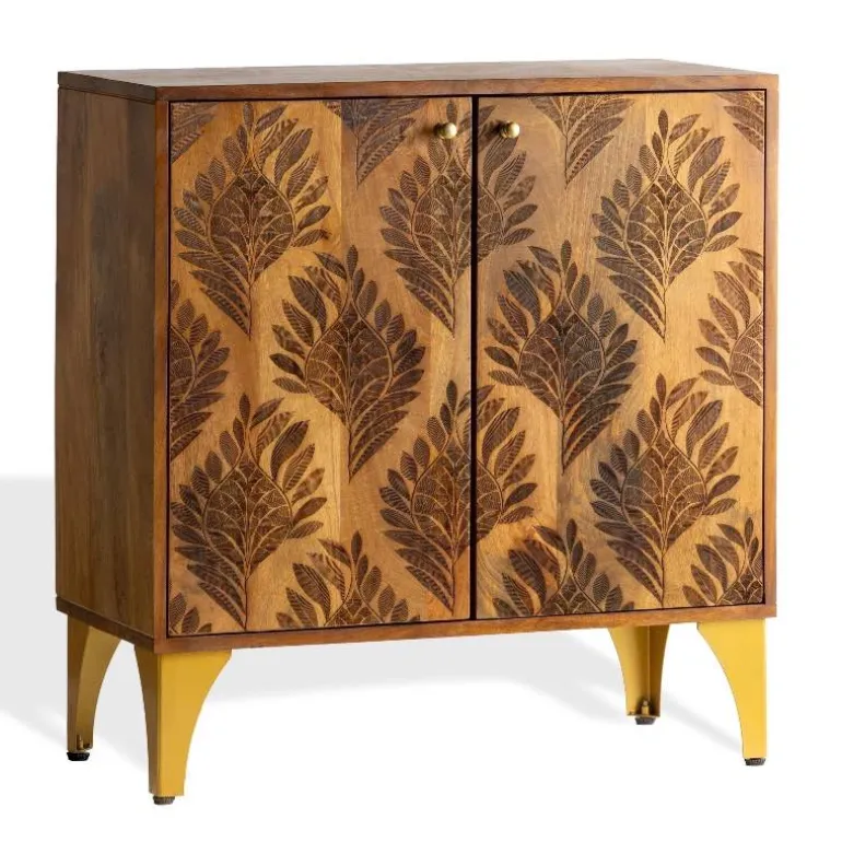 Laser Engraved Feather Cabinet
