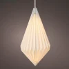 LED Indoor/Outdoor Hanging Mid Century Teardrop