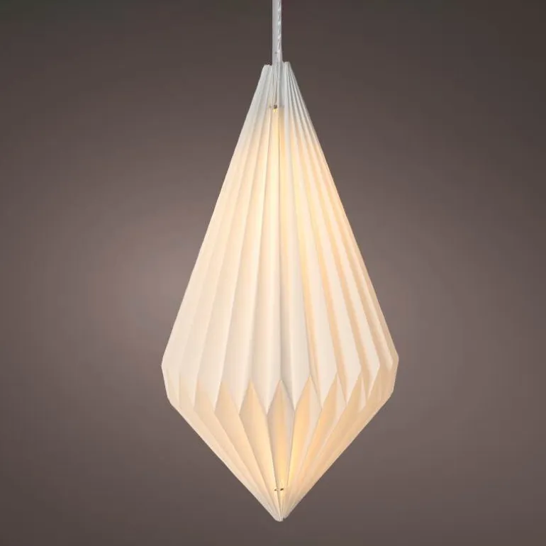 LED Indoor/Outdoor Hanging Mid Century Teardrop