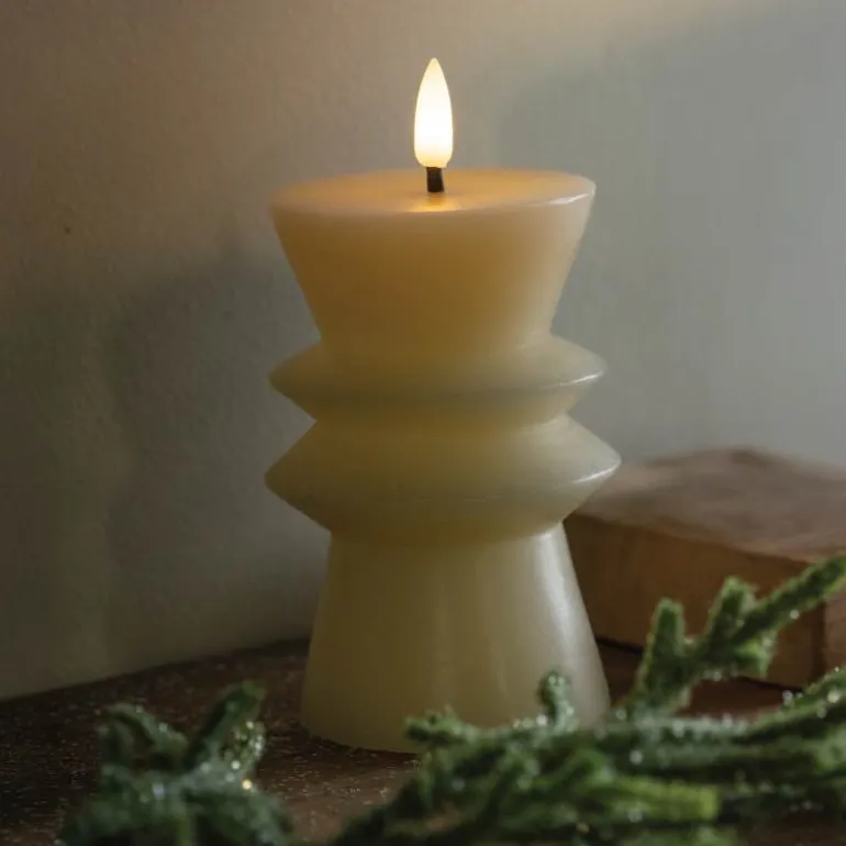 LED Wax Candle with Realistic Wick