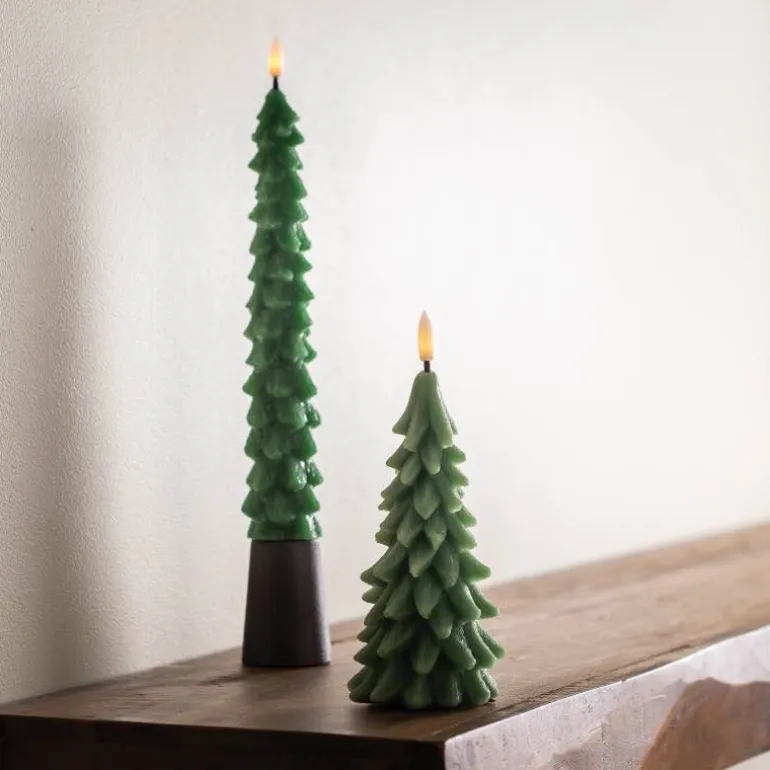 LED Wax Tree Candle with Realistic Wick