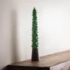 LED Wax Tree Taper Candle with Realistic Wick