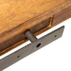 Live-Edge Mango Wood Floating Shelf, 60