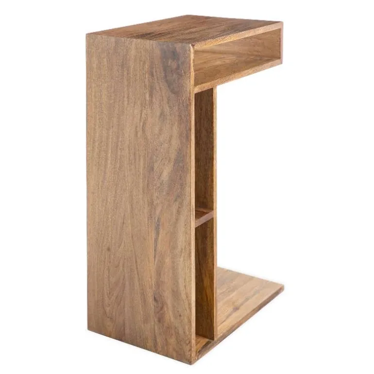 Mango Wood Sofa Slider End Table