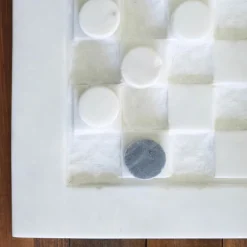 Marble Checkers Board Game