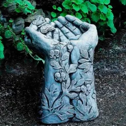 Mariposa Hand-Shaped Birdbath