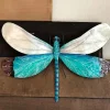 Metal and Capiz Dragonfly Wall Decor - Aqua