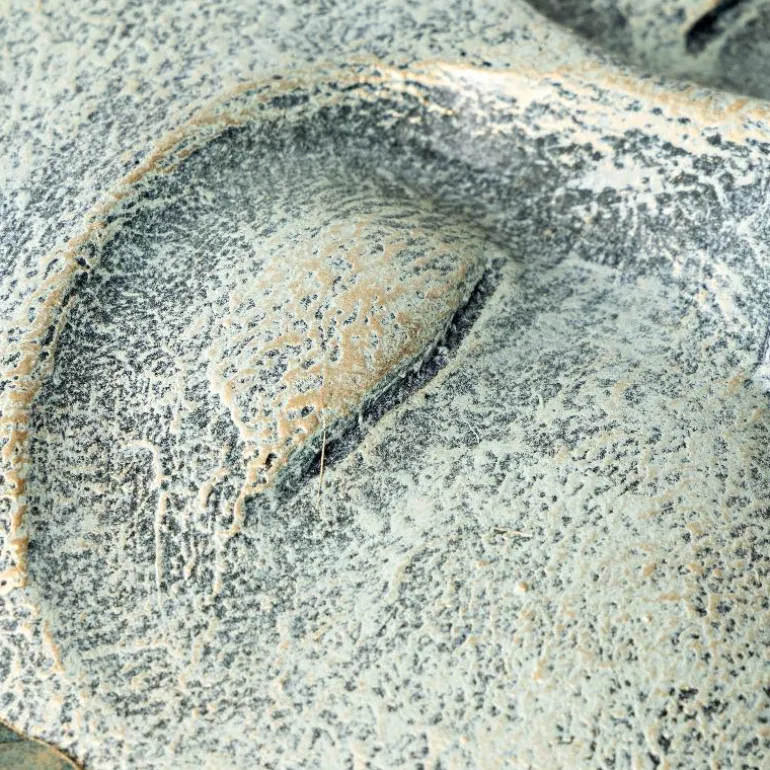 Metal Leaf Sun Face Wall Art