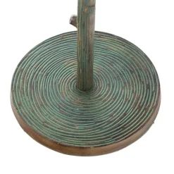 Metal Tree Branch-Inspired Coat Rack with Patina Finish