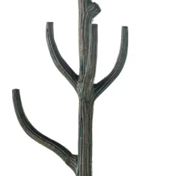Metal Tree Branch-Inspired Coat Rack with Patina Finish